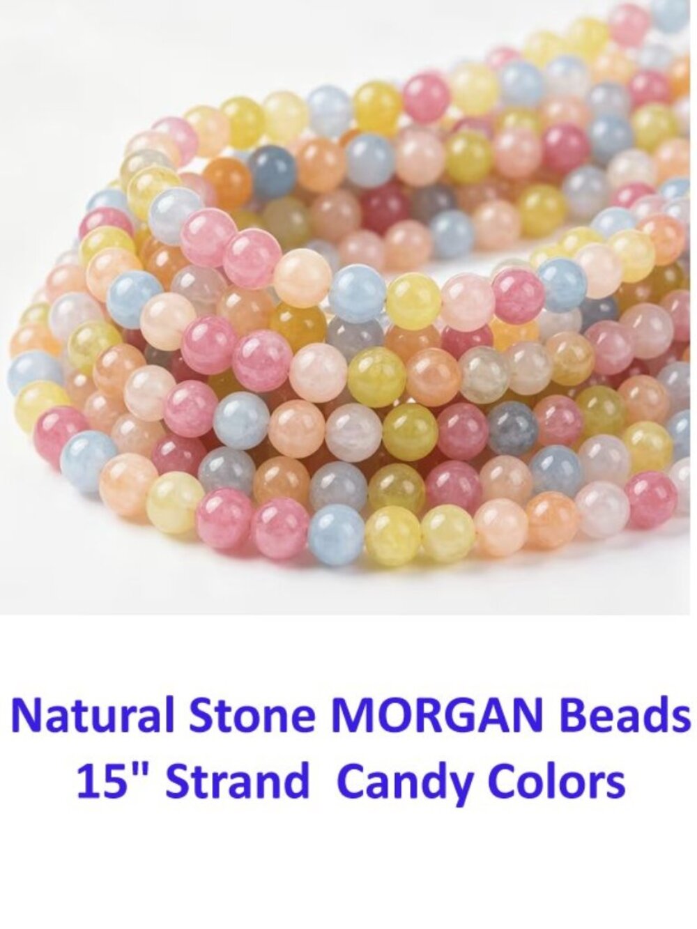 Natural Stone MORGAN Beads 15" Strand